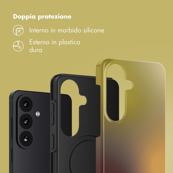 Selencia Cover Posteriore Vivid Samsung Galaxy S26 - Gradient Olive Dust
