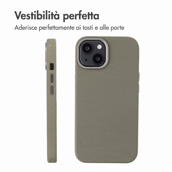 Accezz Cover Mesh con MagSafe Apple iPhone 15 - Grigio scuro