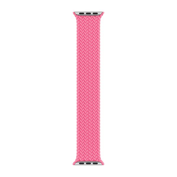 Apple Cinturino Solo intrecciato Apple Watch | 38/40/41/42 mm - Taglia 4 - Flamingo