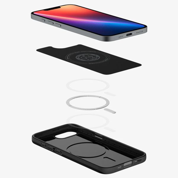 Spigen Cover posteriore Thin Fit MagSafe Apple iPhone 17e / 16e - Nero