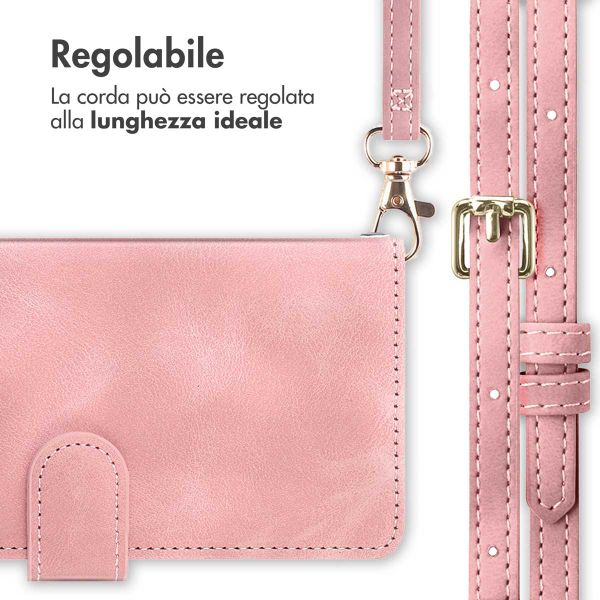 imoshion Cover a libro con Cordino Samsung Galaxy S24 FE - Rosa