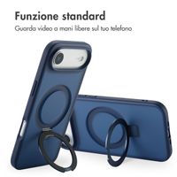 Accezz Cover con anello e supporto con MagSafe Apple iPhone Air - Blu