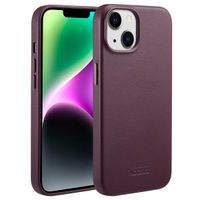 Accezz Cover in Pelle con MagSafe Apple iPhone 14 - Heath Purple