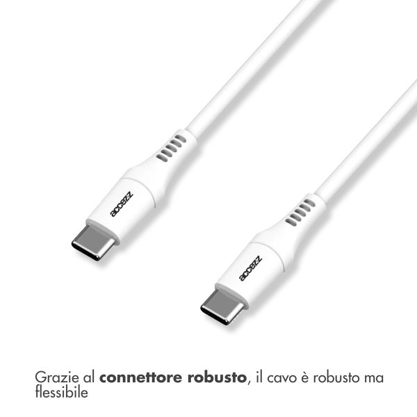 Accezz Cavo USB-C a USB-C – 2 metri – Bianco