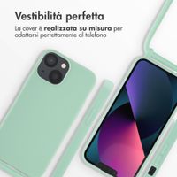 imoshion Cover in Silicone con Cordino Apple iPhone 13 Mini - Menta verde