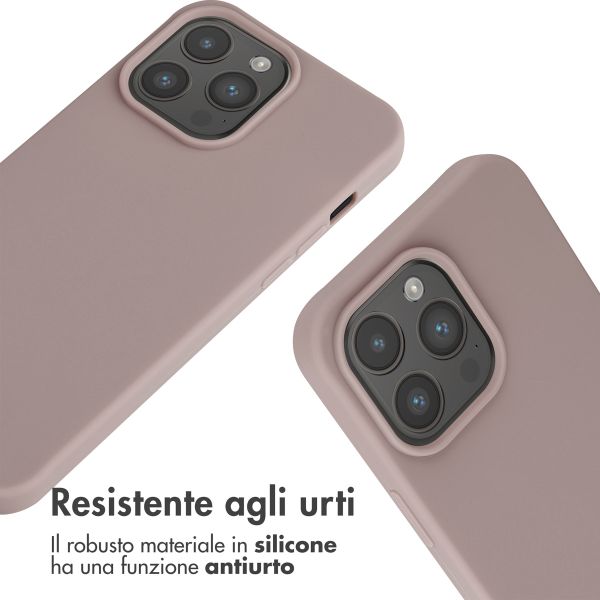 imoshion Cover in Silicone con Cordino Apple iPhone 15 Pro Max - Sand Pink