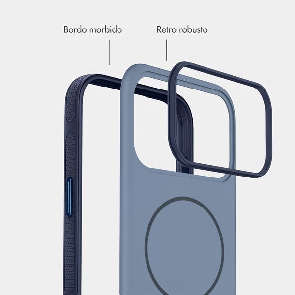 imoshion Cover posteriore Color con Thin MagSafe Ring Apple iPhone 17 Pro - Blu scuro