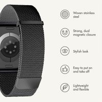 imoshion Milanees magnetisch bandje Apple Watch | 38/40/41/42 mm - Zwart