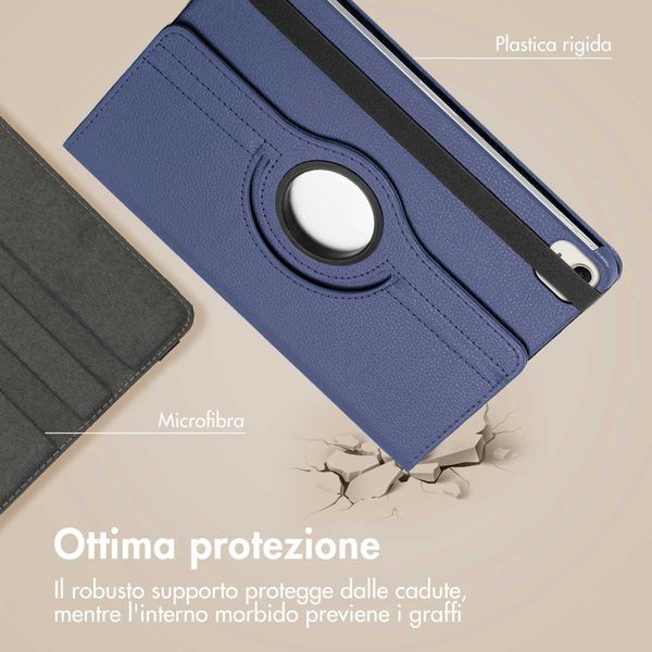 imoshion Cover Girevole a 360° Apple iPad Air 13 pollici (2026) M4 / (2025) M3 / (2024) M2 - Blu scuro