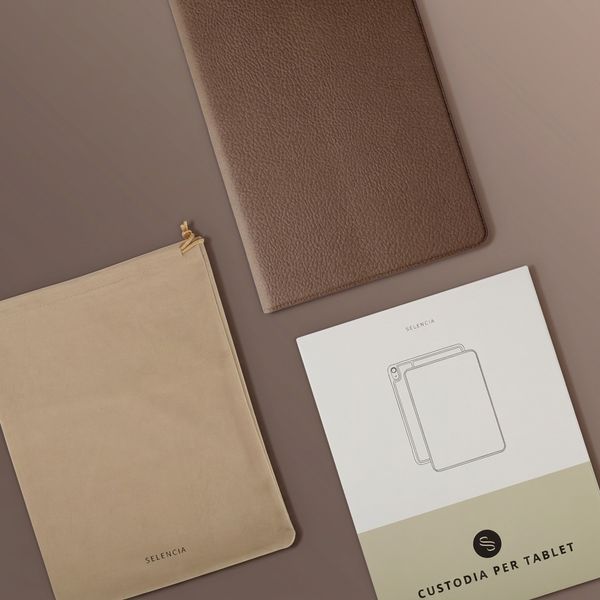 Selencia Cover Riva Samsung Galaxy Tab S11 - Mocha Brown