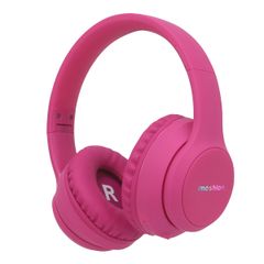imoshion Cuffie wireless per bambini con LED Light - Limitatore di decibel - Con cavo AUX - Hot Pink