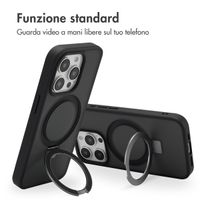 Accezz Cover con anello e supporto con MagSafe Apple iPhone 15 Pro - Nero