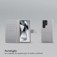 Selencia Libreria rimovibile Olyn con MagSafe Samsung Galaxy S24 Ultra - Grigio