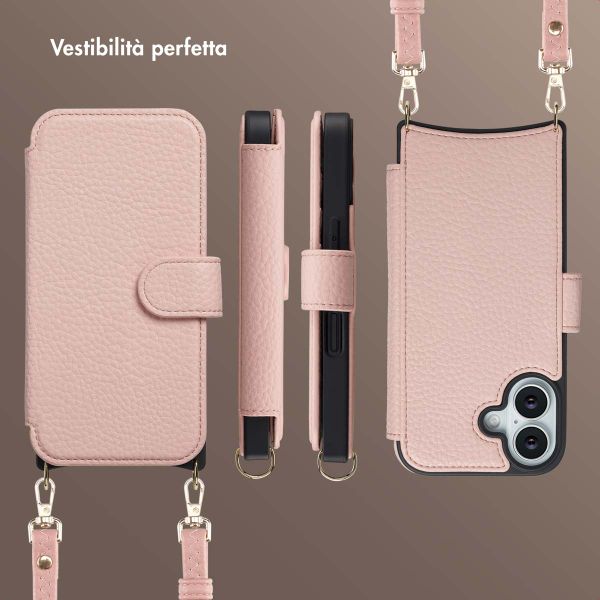 Selencia Cover Riva con MagSafe e cordino Apple iPhone 17 - Old Pink