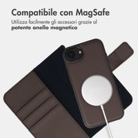 imoshion Cover a libro di lusso 2-in-1 rimovibile Apple iPhone 17e / 16e - Marrone