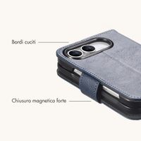 imoshion Cover a libro di Lusso Apple iPhone Duo - Blu scuro