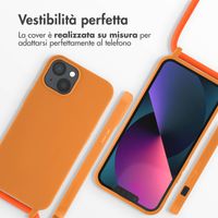 imoshion Cover in Silicone con Cordino Apple iPhone 13 - Arancio