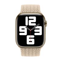 Apple Cinturino Solo intrecciato Apple Watch | 38/40/41/42 mm - Taglia 6 - Beige