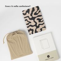 Selencia Cover per tablet Vivid Samsung Galaxy Tab A9 Plus - Art Wave Black