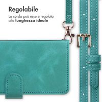 imoshion Cover a libro con Cordino Apple iPhone SE (2022 / 2020) / 8 / 7 - Turchese