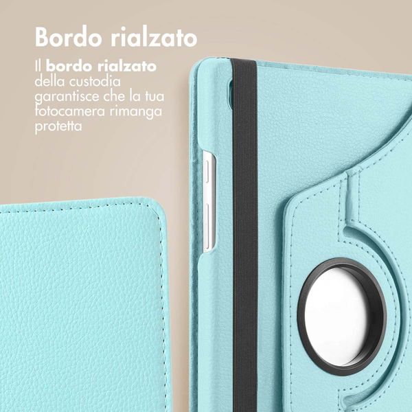 imoshion Cover Girevole a 360° Samsung Galaxy Tab A9 8.7 pollici - Azzurro