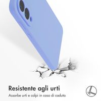 Accezz Cover in silicone liquido con MagSafe Samsung Galaxy S25 Edge - Viola
