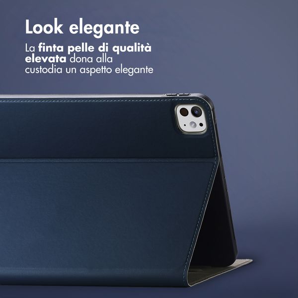 Accezz Cover Tablet Classica Apple iPad Pro 11 (2025) M5 / (2024) M4 - Blu scuro