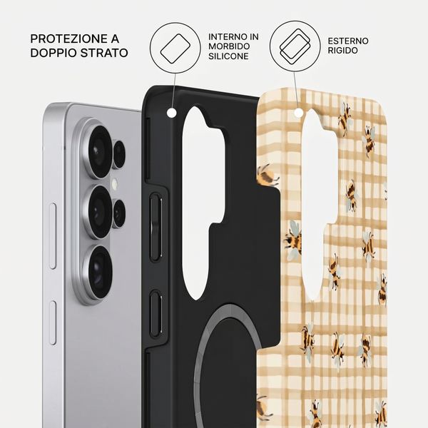 Burga Cover Posteriore Resistente con MagSafe Samsung Galaxy S26 Ultra - Honeycomb