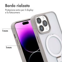Accezz Cover con anello e supporto con MagSafe Apple iPhone 14 Pro Max - Grigio