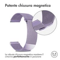 imoshion Cinturino milanese magnetico  - Attacco universale 20 mm - Taglia M - Viola