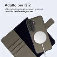 imoshion Cover a libro di lusso 2-in-1 rimovibile Samsung Galaxy A57 (5G) - Verde