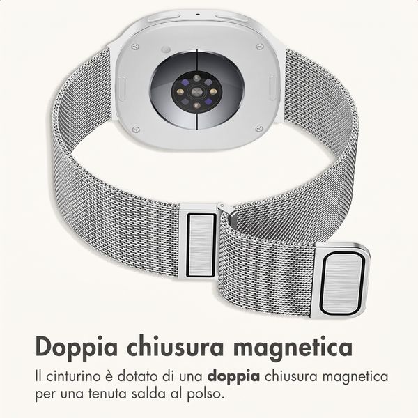 imoshion Cinturino milanese magnetico Samsung Galaxy Watch Ultra 2 (2026) / Ultra (2024/2025) - Argento