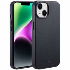 Accezz Cover in Pelle con MagSafe Apple iPhone 14 - Onyx Black