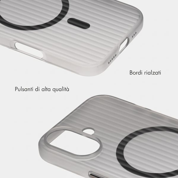 Accezz Cover Lite con MagSafe | Fluted | Apple iPhone 17 - Matte Black