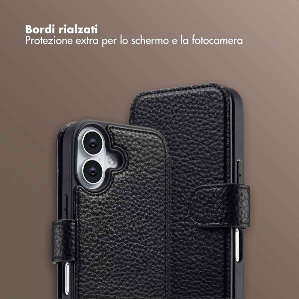 Selencia Cover Riva con MagSafe e cordino Apple iPhone 17 - Nero