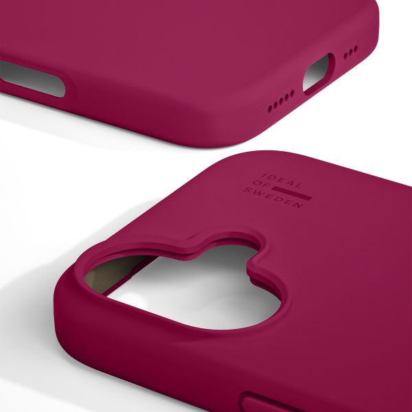 iDeal of Sweden Cover in silicone con MagSafe Apple iPhone 17 - Cranberry