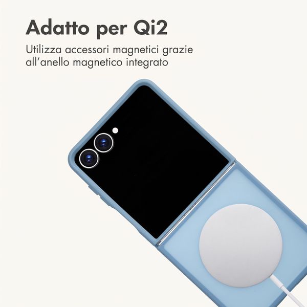 imoshion Cover posteriore Color Guard con MagSafe Samsung Galaxy Z Flip 8 - Azzurro