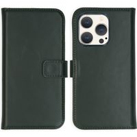Selencia Cover a libro in vera pelle Apple iPhone 15 Pro - Verde
