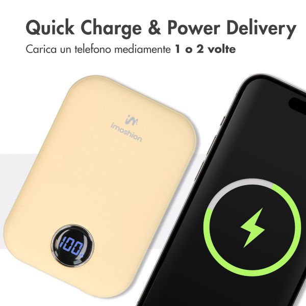imoshion Powerbank Magnetic 10.000 mAh - Powerbank wireless - Giallo