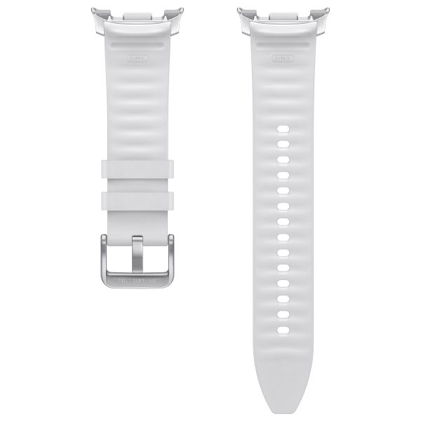 Samsung Cinturino Original Hybrid in pelle vegana Samsung Galaxy Watch 8 (40/44mm) / Classic (46mm) - White