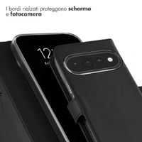 Selencia Cover a libro in vera pelle Google Pixel 11 / 11 Pro - Nero