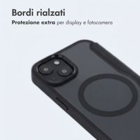 imoshion Bookcase trasparente con MagSafe Apple iPhone 14 / 13 - Nero