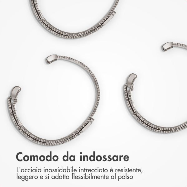 imoshion Cinturino milanese magnetico Samsung Galaxy Watch 8 (40/44mm) / Classic (46mm) - Luce stellare