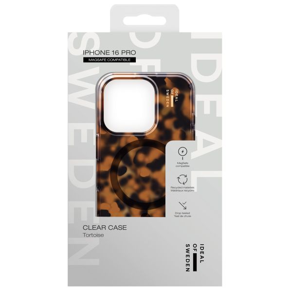 iDeal of Sweden Cover Trasparente con MagSafe Apple iPhone 16 Pro - Tortoise