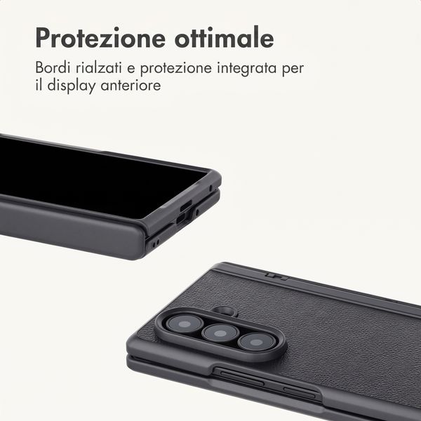 imoshion Custodia Slim in pelle sintetica Samsung Galaxy Z Fold 8 Ultra - Nero