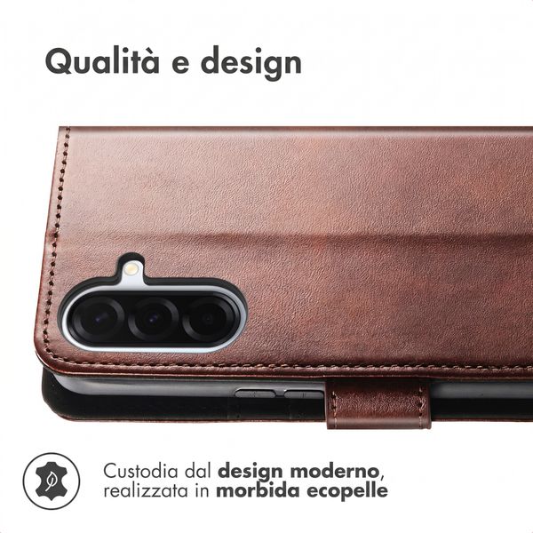 imoshion Cover a libro di Lusso Samsung Galaxy A26 - Marrone scuro