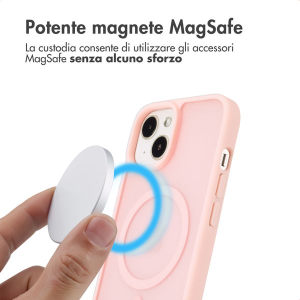 imoshion Cover posteriore Color Guard con MagSafe Apple iPhone 14 / 13 - Rosa chiaro