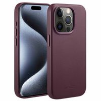 Accezz Cover in Pelle con MagSafe Apple iPhone 15 Pro - Heath Purple