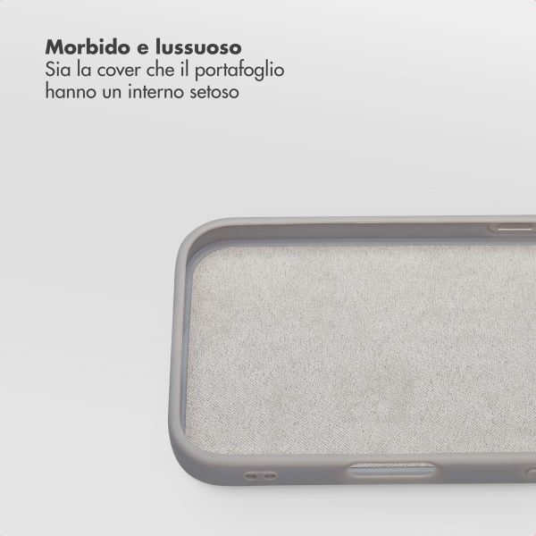 Selencia Libreria rimovibile Olyn con MagSafe Apple iPhone 17e / 16e - Grigio
