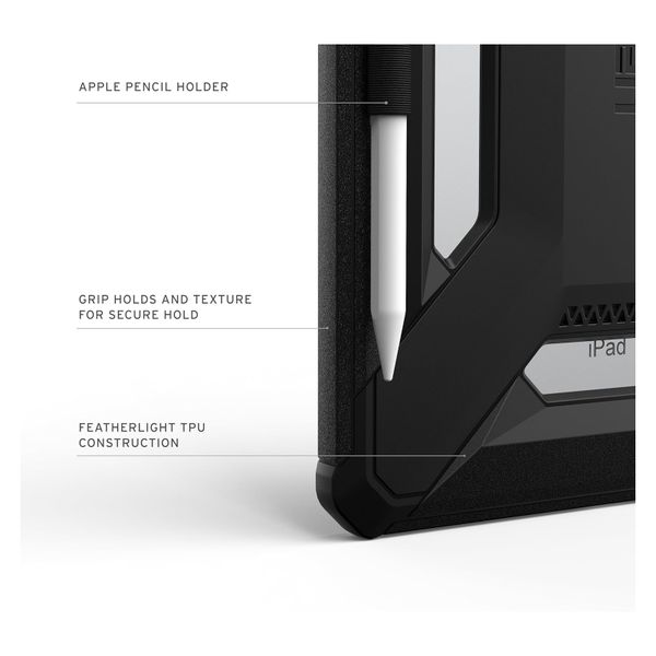 UAG Custodia posteriore Scout LT Apple iPad 11 (2025) 11 pollici A16 / iPad 10 (2022) 10.9 pollici - Black